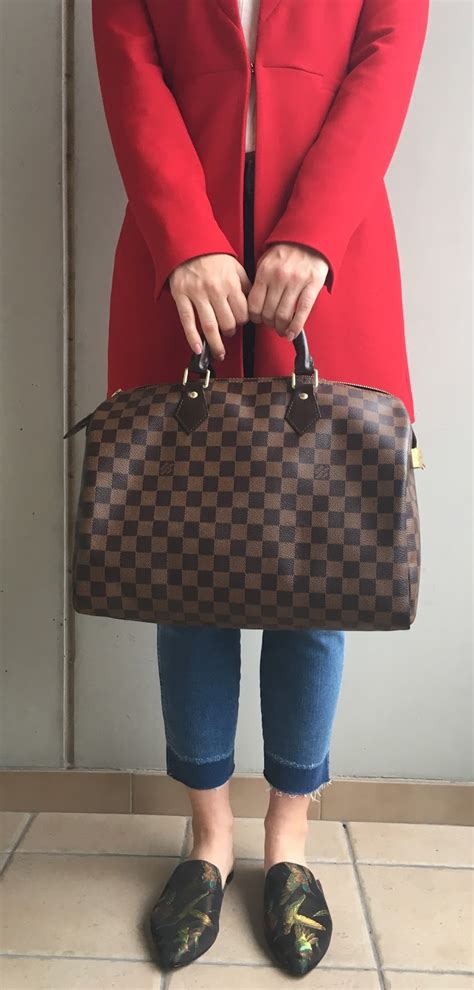 louis vuitton speedy 35 review|louis vuitton speedy 35 measurements.